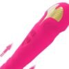 Vibrating Bunny Telescopic 3 Thrust 10 Vibrating Dildo Clitoral Stimulator Retractable Female Masturbators