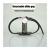 Leather Hood For Mask Removable Dildo Ball Gag B