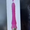Vibrating Bunny Telescopic 3 Thrust 10 Vibrating Dildo Clitoral Stimulator Retractable Female Masturbators